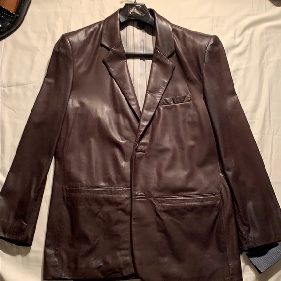 New -Men’s lamb skin leather blazer - Picture 1 of 7